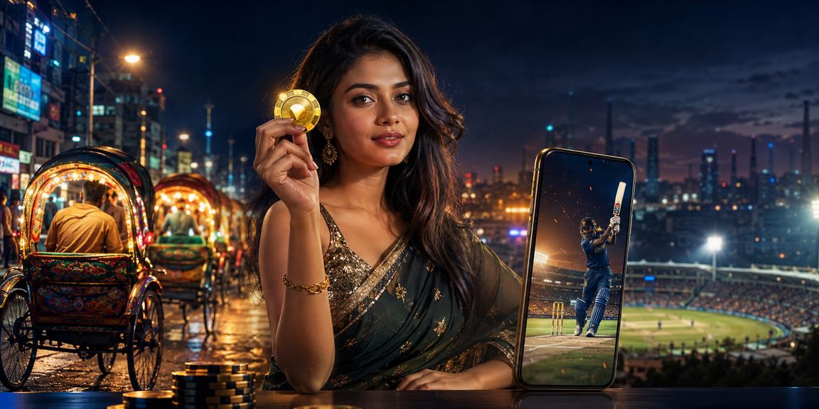 ঢাকায় রিকশার পাশে ক্রিকেট বেটিং অডস দেখছেন ব্যবহারকারী