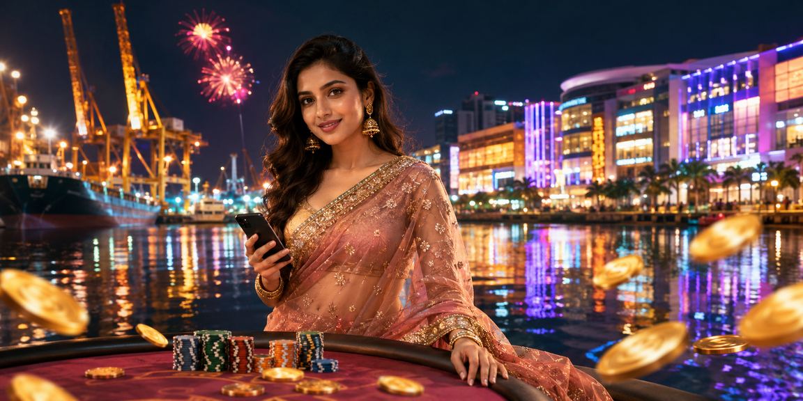 খুলনায় শাড়ি পরা নারী মোবাইলে ক্যাসিনো প্রোমোশন ব্যবহার করছেন