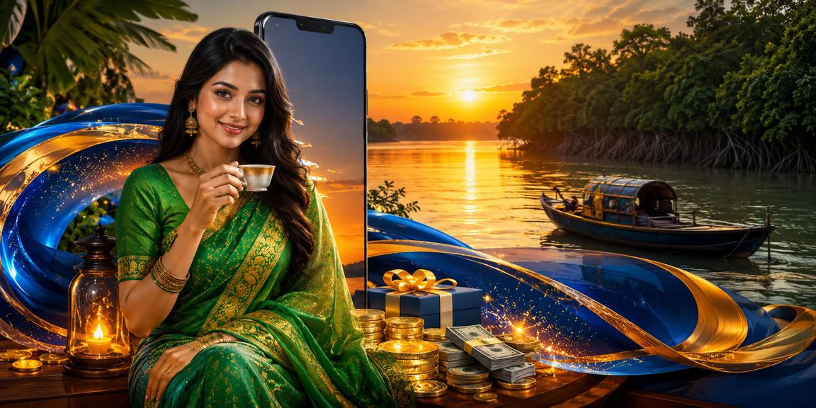 সুন্দরবন থিমে ক্যাশব্যাক বোনাস শাড়ি