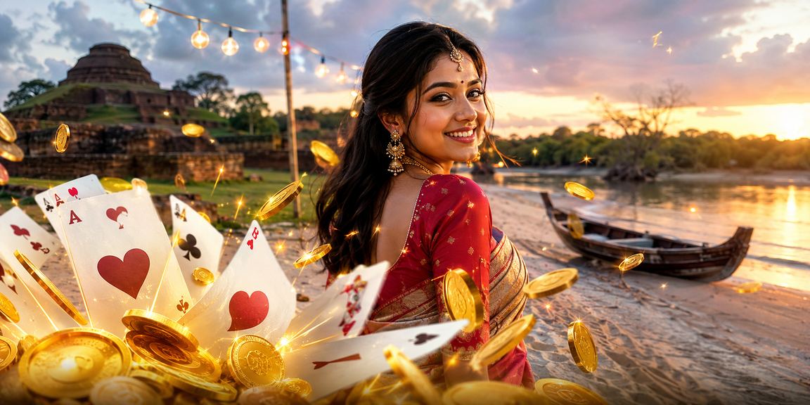 সুন্দরবনের সৈকতে মোবাইলে অডস দেখছেন ব্যবহারকারী